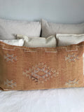 Large cactus silk cushion Peach
