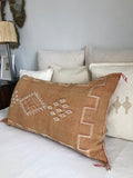 Large cactus silk cushion Peach
